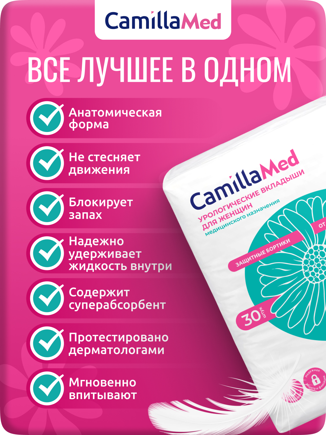 Женские вкладыши CamillaMed Mini
